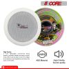 5 Core 5 Inch Ceiling Speaker System White in Wall Speakers 6W Rated Power Indoor Outdoor Speakers Ceiling Mount Surround Sound System - CL 0502