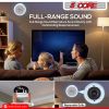 5 Core 5 Inch Ceiling Speaker System White in Wall Speakers 6W Rated Power Indoor Outdoor Speakers Ceiling Mount Surround Sound System - CL 0502