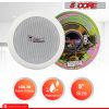 5 Core 5 Inch Ceiling Speaker System White in Wall Speakers 6W Rated Power Indoor Outdoor Speakers Ceiling Mount Surround Sound System - CL 0502