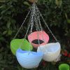 Self-Watering Pot with Drainer Indoor Outdoor Hanging Planter