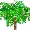 Lighted Palm Tree, 6FT Palm Trees for Outside Patio, Christmas Palm Tree Decor, Waterproof Windproof Solar Light Up Tree